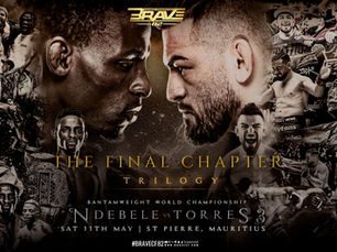 BRAVE CF Bantamweight Champion Ndebele takes on arch-rival Torres in a trilogy in Mauritius for BRAVE CF 82 on May 11