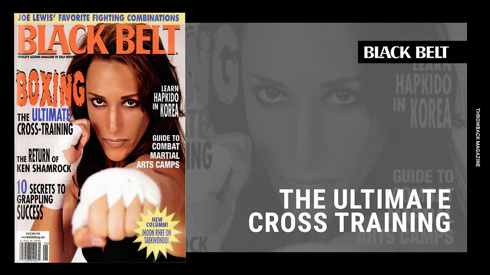 Bridgett "Babydoll" Riley on Black belt Mag cover