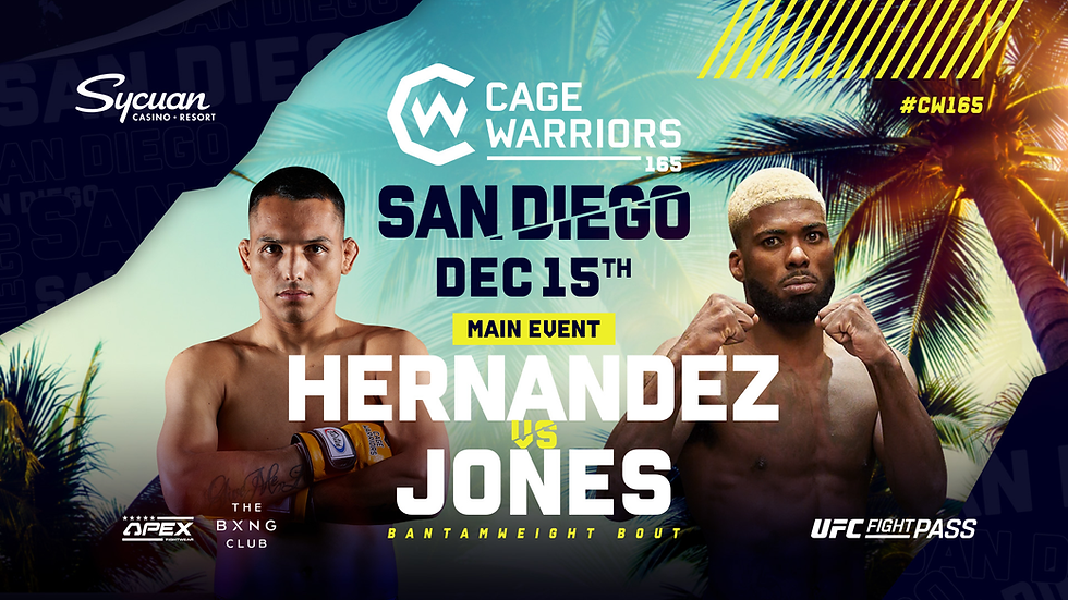Cage Warriors 165 Poster