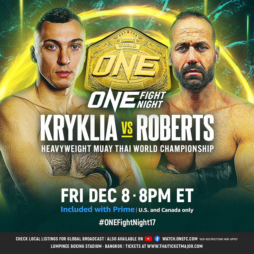 Roman Kryklia vs. Alex Roberts (ONE Heavyweight Muay Thai World Title)