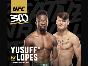 Featherweight Fireworks: Yusuff vs Lopes Set to Electrify UFC 300
