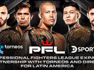 Professional Fighters League expands partnership with Torneos & DirecTV for Latin America