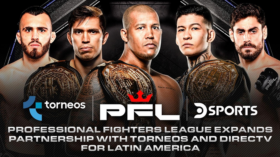 PFL partnership poster in Latin America