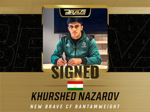 BRAVE CF signs undefeated Tajik superstar Khurshed Nazarov