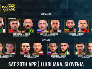 Full Fight Card Announced for BRAVE CF 81 Slovenia on April 20: Top Fighters from 13 Nations represented