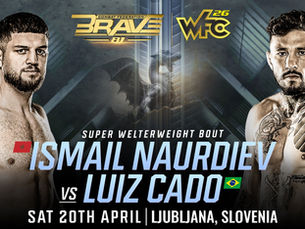 Ismail Naurdiev vs Luiz Cado official for BRAVE CF 81; winner could face Super Welterweight champion next