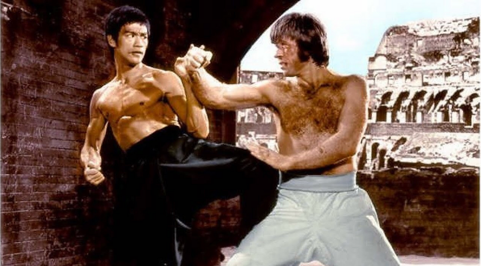 Chuck Norris and Bruce Lee in Way of the Dragon