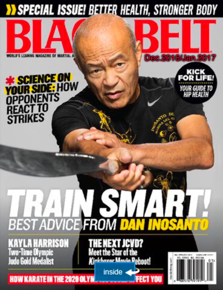 Dan Inosanto on Black Belt Magazine cover