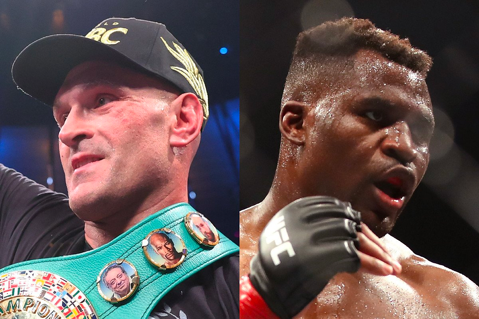 Francis Ngannou fights Tyson Fury