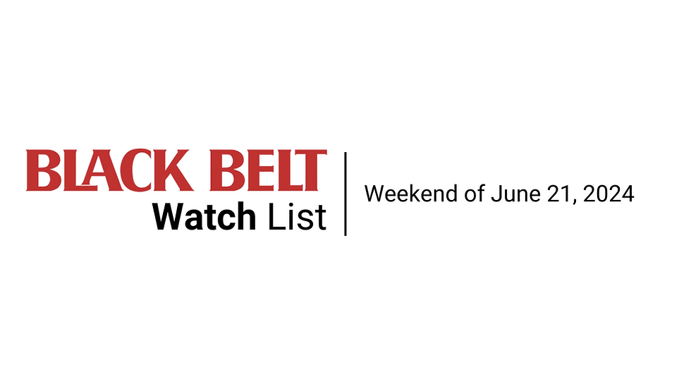 Black Belt Watch List June 21