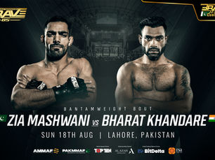 Pioneers Bharat Khandare and Zia Mashwani are set to make history in India vs Pakistan duel at BRAVE CF 85