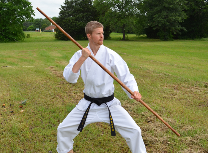 Martial Artist with Bo Staff
