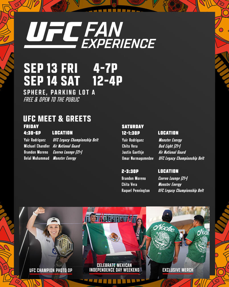 UFC 306 Fan Experience