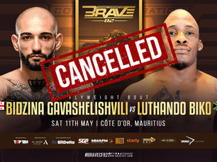 Rib Injury Forces Luthando Biko to Postpone BRAVE CF Debut, Vows to Return Stronger