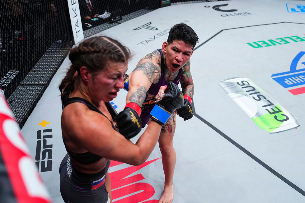 Women's Featherweight Championship: Larissa Pacheco vs Marina Mokhnatkina