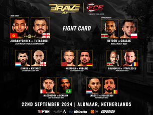 Title fight and superstars in action at BRAVE CF 87: Stacked Card Announced for the Promotion's Return to the Netherlands, September 22
