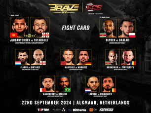 Title fight and superstars in action at BRAVE CF 87: Stacked Card Announced for the Promotion's Return to the Netherlands, September 22