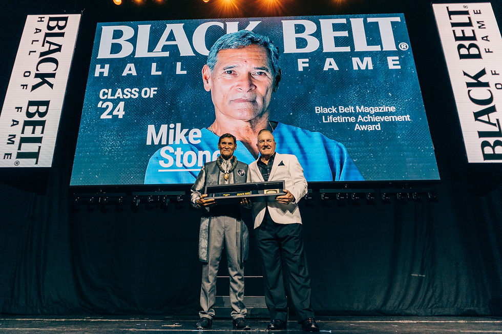 Mike Stone getting awarded 