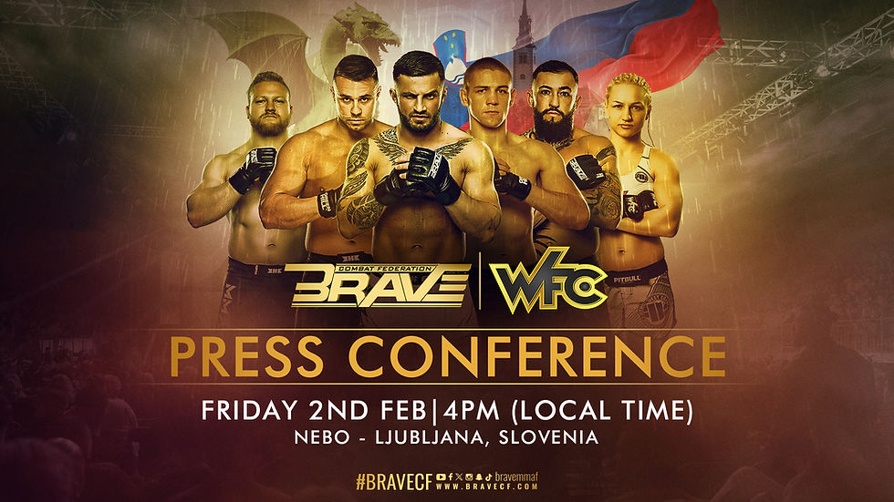 BRAVE CF Slovenia Events Announcement poster