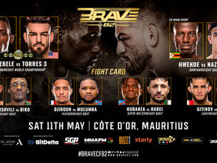Unmissable! Ndebele vs. Torres Face Off in Bantamweight Title Trilogy at BRAVE CF's Spectacular African Event, BRAVE CF 82 on May 11 at Mauritius, Full Fight Card Revealed
