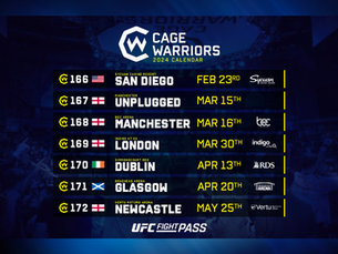 Get Ready to Roar: Cage Warriors Announce Initial Dates for 2024