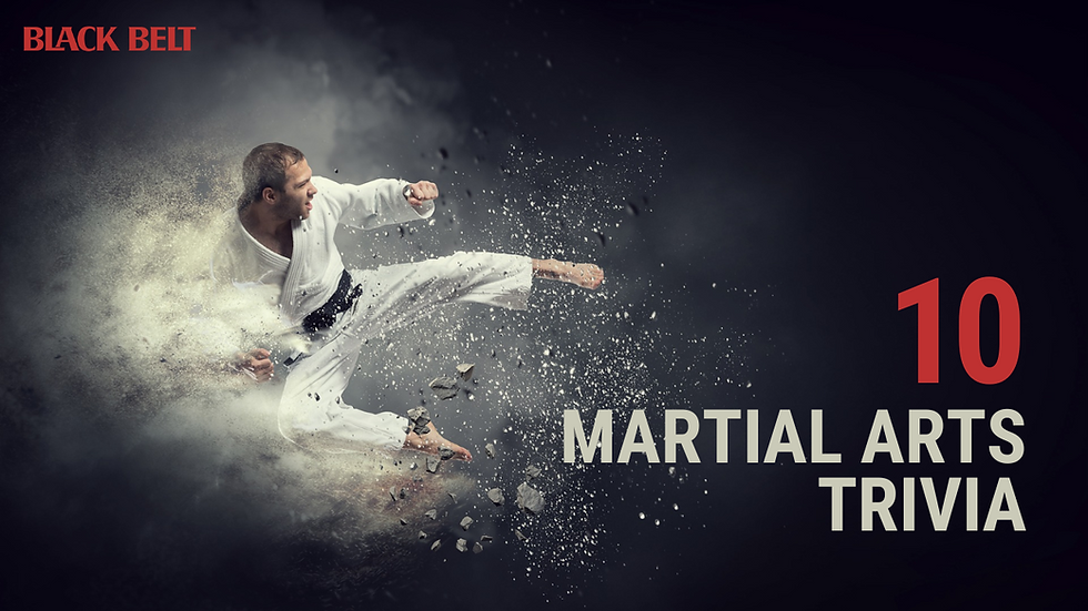 Martial Arts Trivia Poster