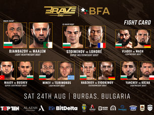 BRAVE CF 86 Full Fight Card: Explosive Fights and Global Superstars on August 24 in Bulgaria