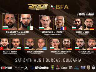 BRAVE CF 86 Full Fight Card: Explosive Fights and Global Superstars on August 24 in Bulgaria