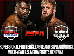 PFL and ESPN announce multi-year U.S. Media Rights Renewal