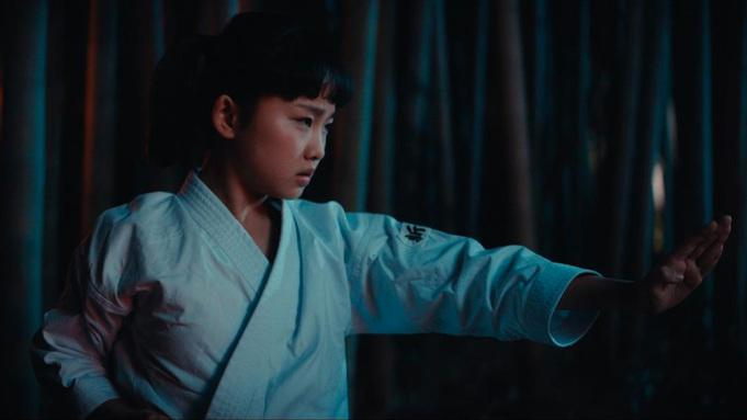 kid practising martial arts
