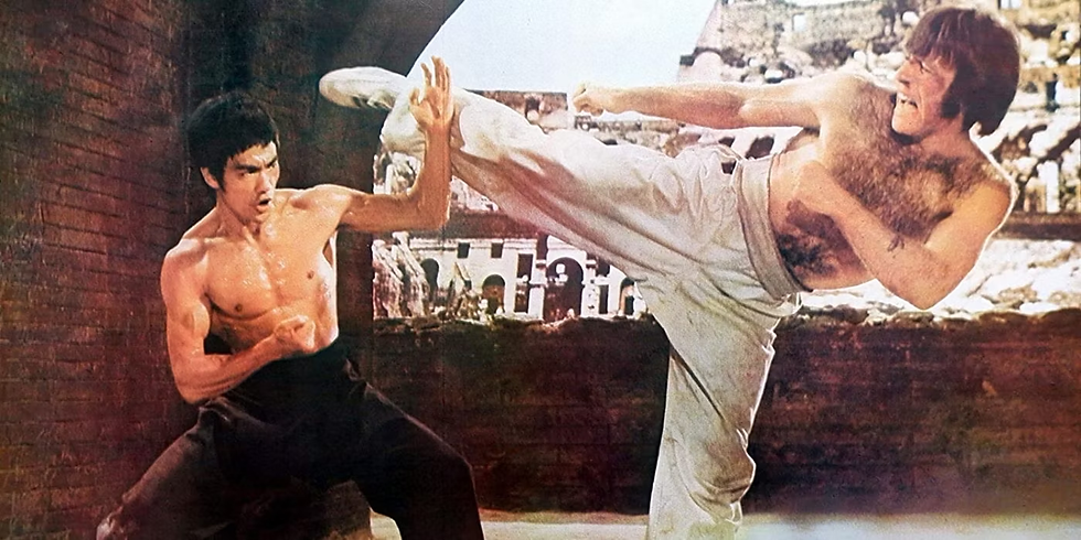 Bruce Lee and Chuck Norris