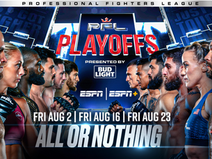 Main Cards Announced for Three PFL Playoff Events in August 2024