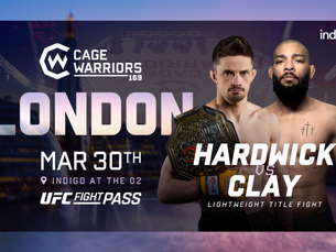 Hardwick vs Clay Title Bout Added to Cage Warriors 169 at London on March 30