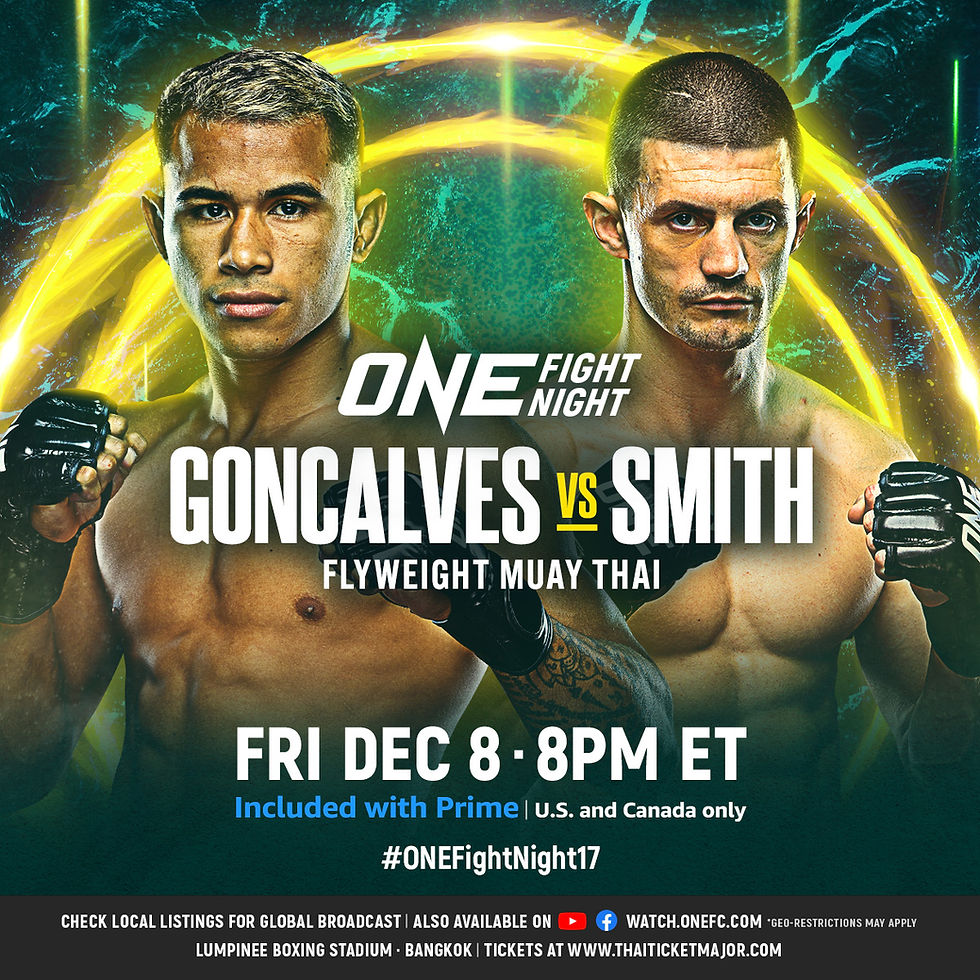Walter Goncalves vs Jacob Smith (Muay Thai – Flyweight)