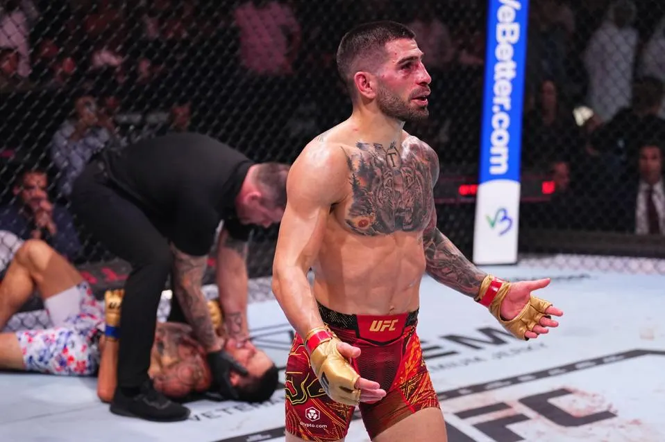 Ilia Topuria wins at UFC 308