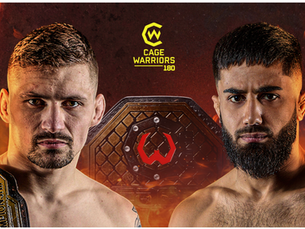 Gittins vs Qadrian Title Bout Set for Cage Warriors 180: London, November 15, 2024 