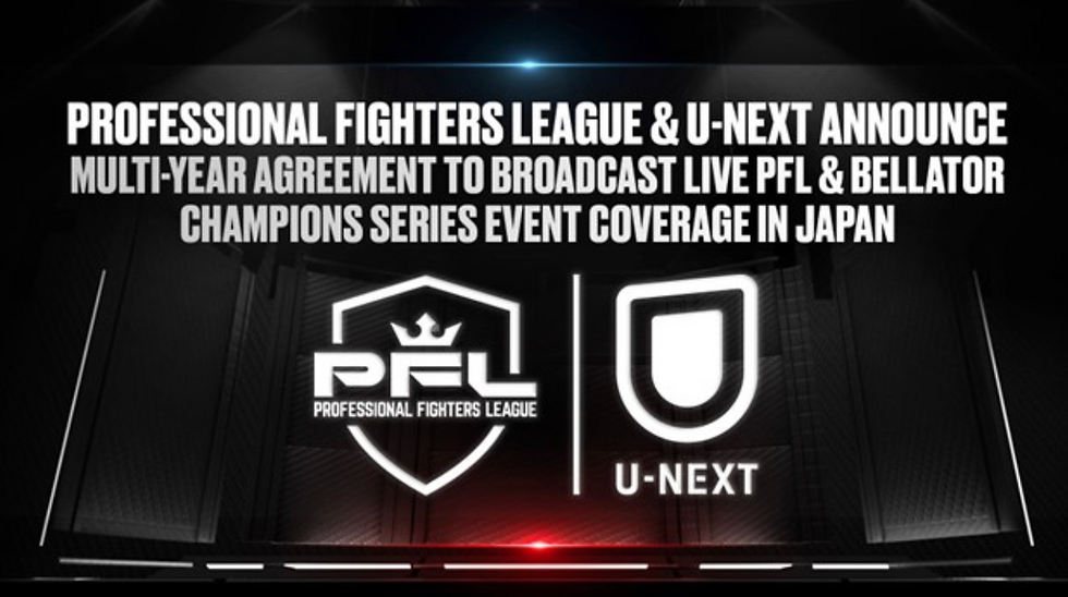 PFL and U-Next Partnership poster