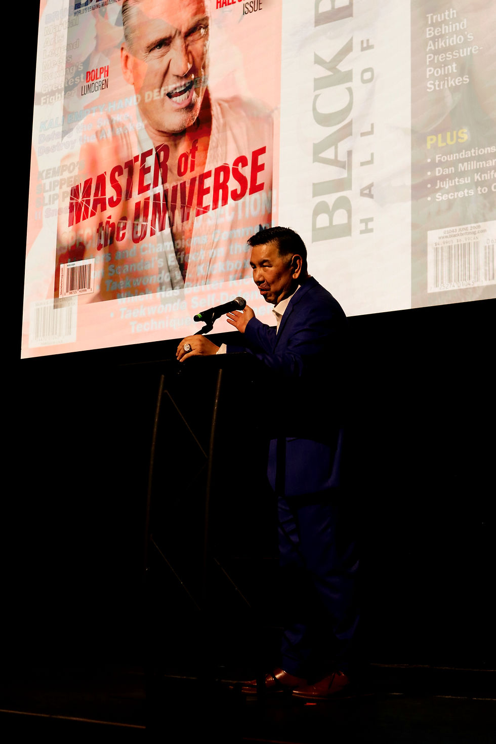 George Chung at the Black Belt Hall of Fame