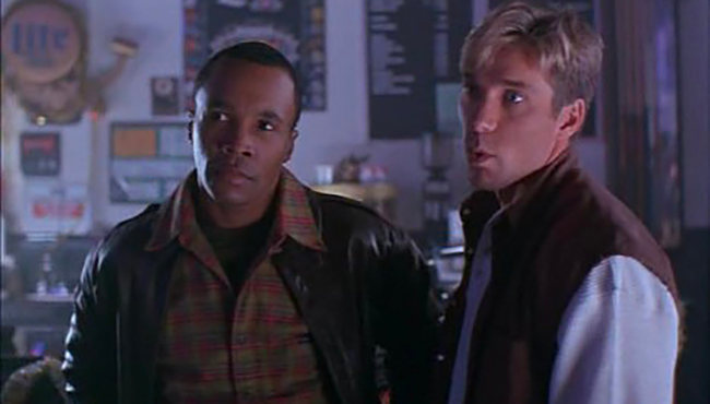 Gary Daniels and Sugar Rey Leonard in the Riot