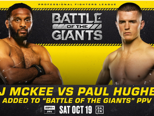 AJ McKee vs Paul Hughes Added To "Battle of the Giants" PPV on October 19