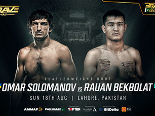 Blockbuster Featherweight bout to headline BRAVE CF 85 in Pakistan, on August 18