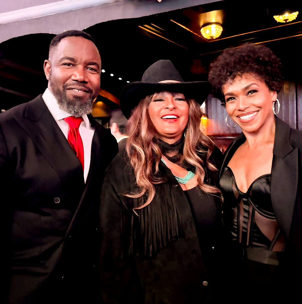 Michael Jai White photo along with Pam Grier and Gillian White