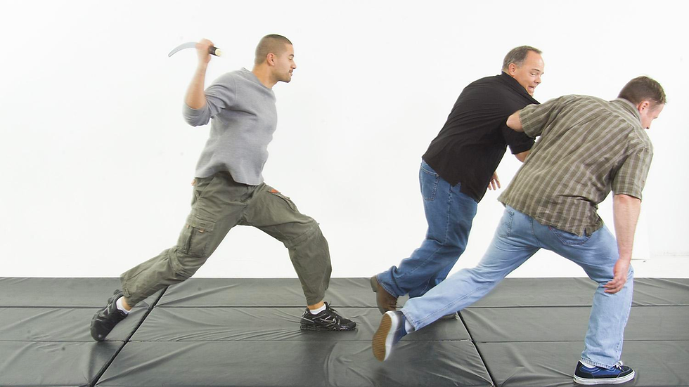 combat action on mat