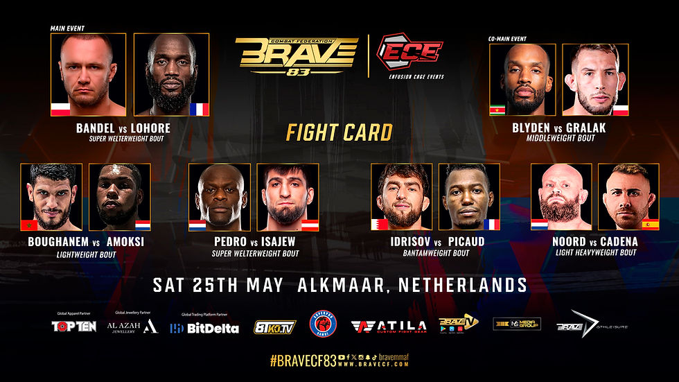 BRAVE CF 83 Fight Card