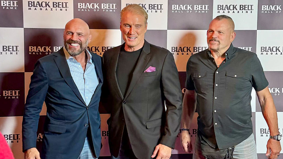 Black Belt Hall of Fame Event - Randy Couture, Dolph Lundgren and Chuck Liddell