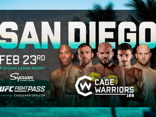 Cage Warriors 166: Final Card & Broadcast Times 