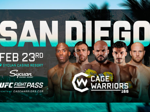Cage Warriors 166: Final Card & Broadcast Times