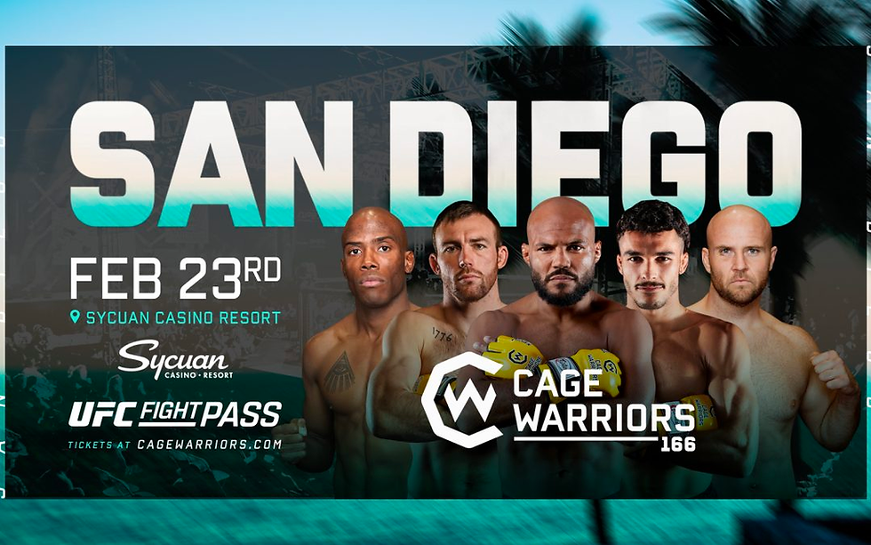 Cage Warriors 166 San Diego Poster
