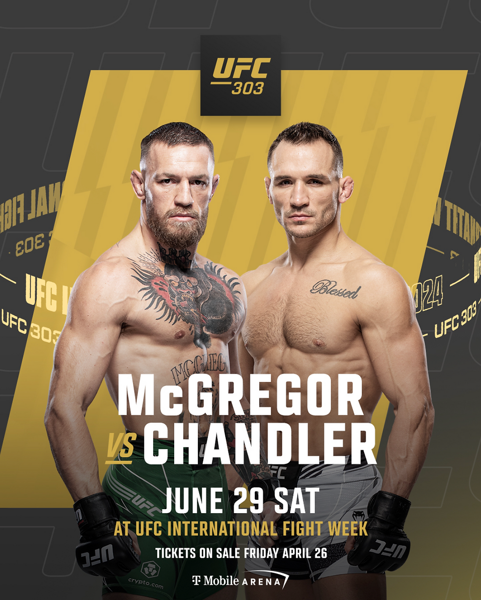 Mcgregor vs Chandler poster