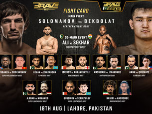 BRAVE CF 85 full fight card announced, with Pakistan vs India match-ups, global stars, and top local talent